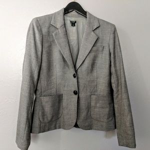 J Crew light grey wool blend blazer